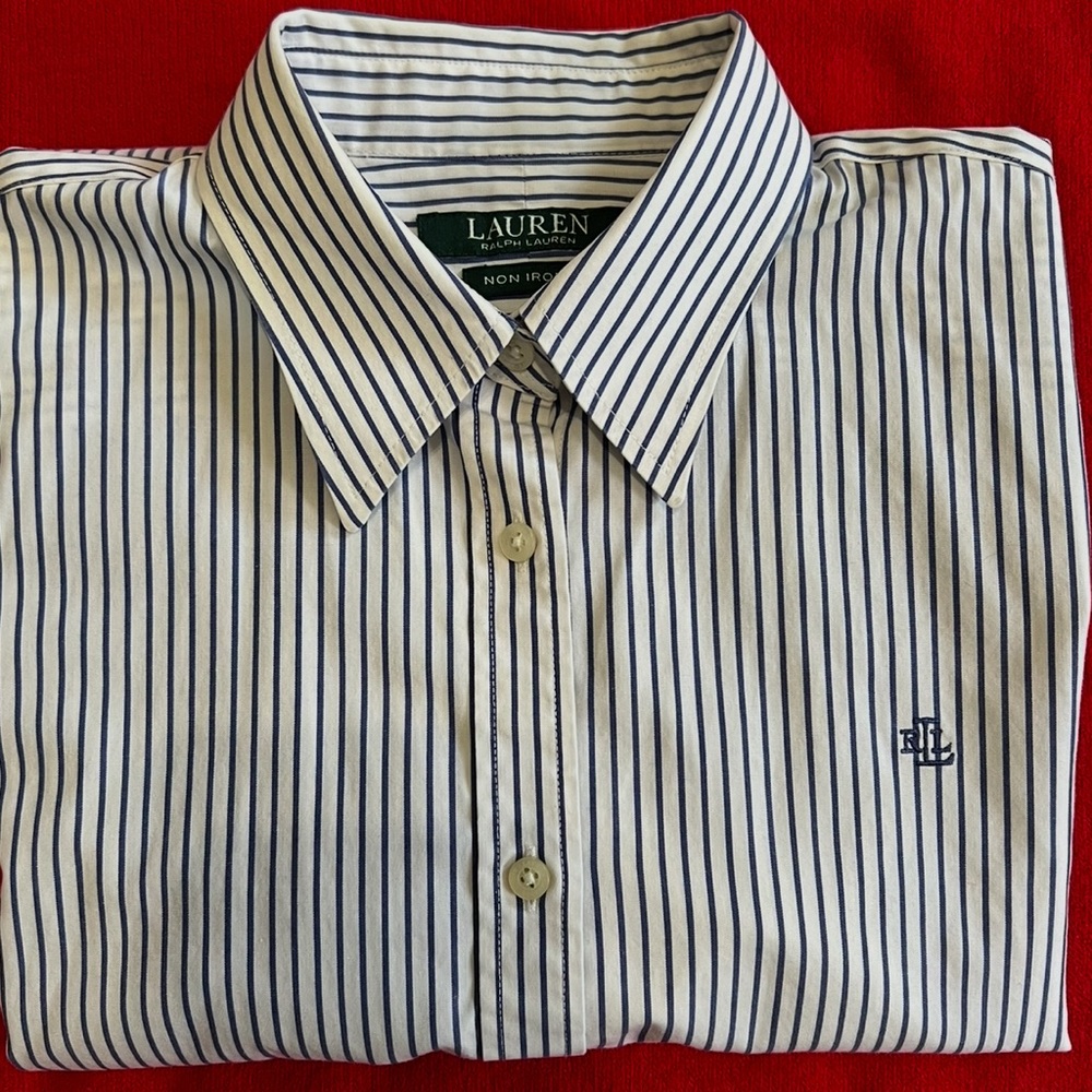 Women's Blue Striped Shirt